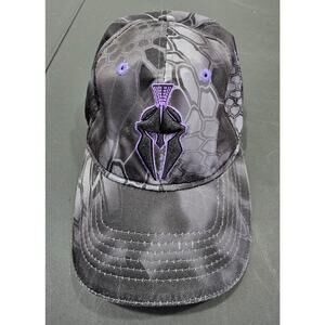 Kryptek Performance Typhon / Purple Helmet Logo Black Camo Cap for Women